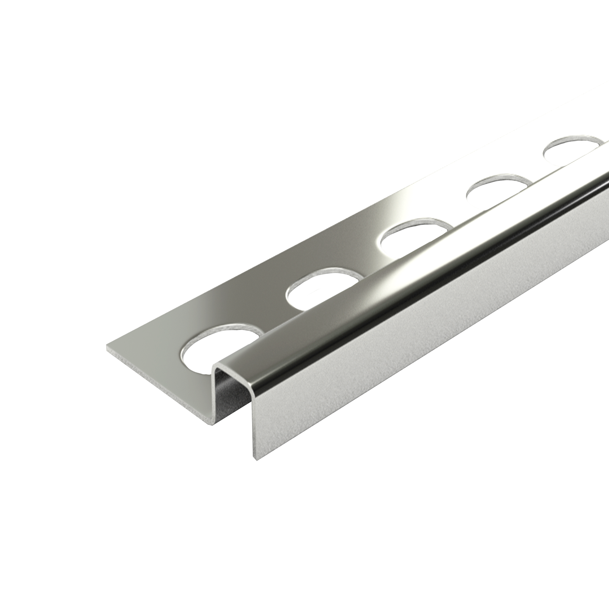 Изображение товара Профиль окантовочный для плитки Alprofi ПК 11-10НСП.2700.001 270 см нержавеющая сталь цвет серый