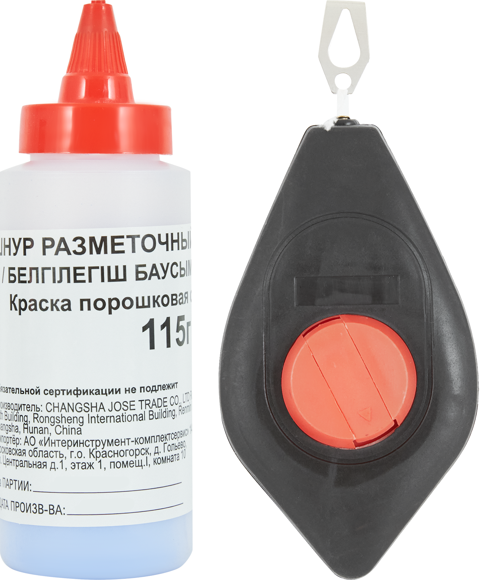 Изображение товара Разметочный набор 3767-F с синим шнуром 30 м и порошком для точной разметки