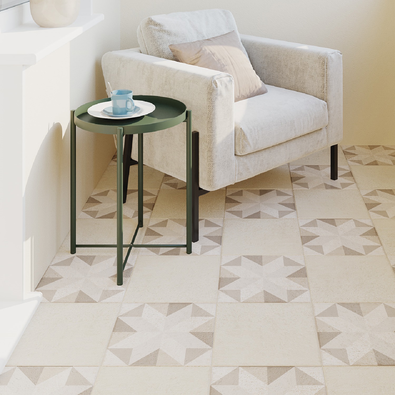 Изображение товара Керамогранит Cersanit Fredo 29.8x29.8 см 1.06 м² цвет бежевый рельеф