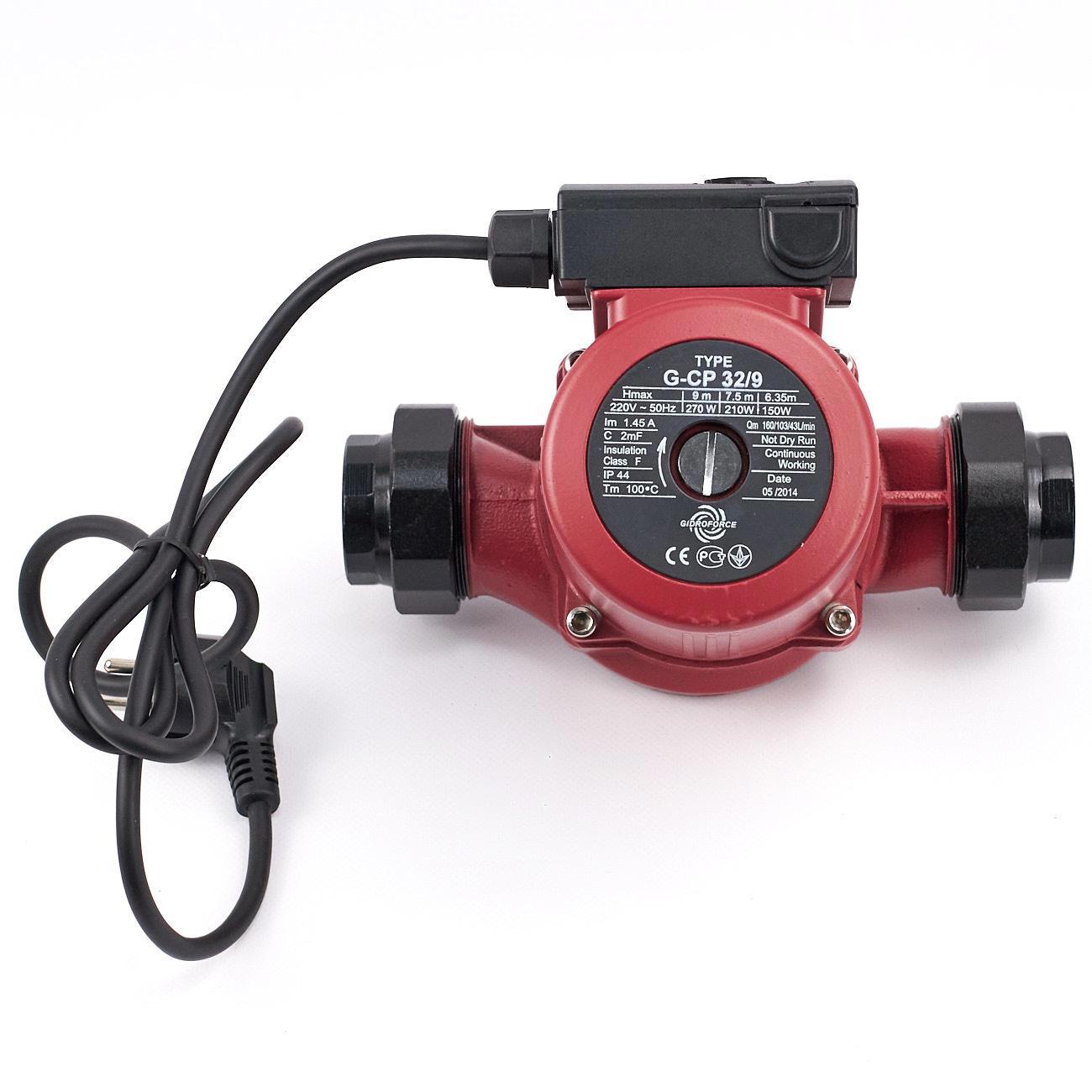 Изображение товара Циркуляционный насос GIDROFORCE CP32/9 для отопления и горячего водоснабжения 180 мм