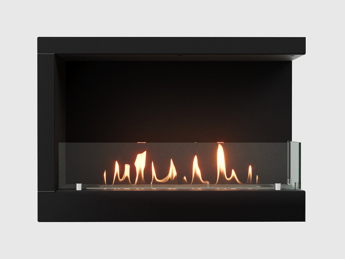 Изображение товара Биокамин встраиваемый угловой Lux Fire 690SR с открытым пламенем