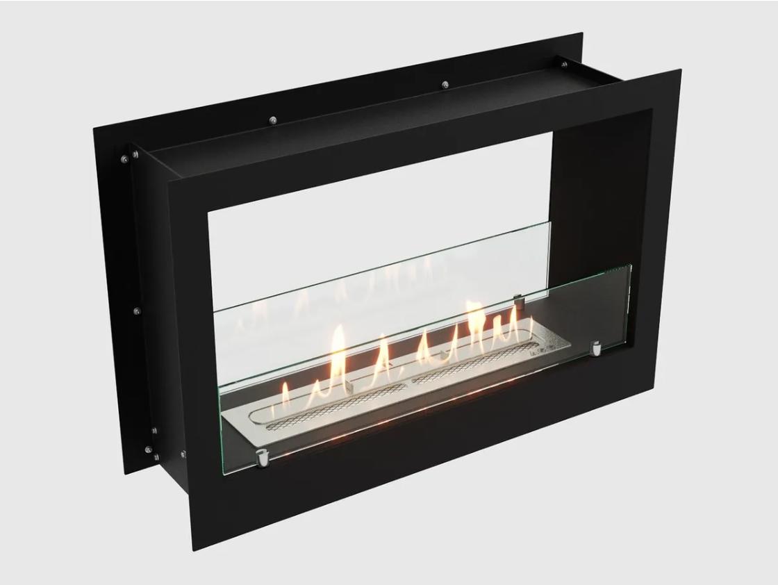 Изображение товара Встраиваемый сквозной биокамин Lux Fire 730S с защитой от протечки и лазерной сваркой