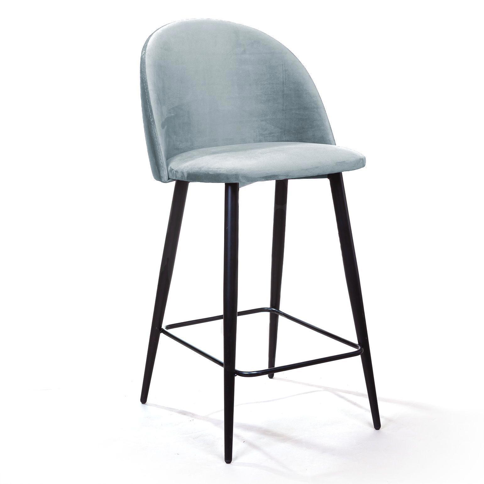 Изображение товара Комплект стульев 2 шт Mebel Square ThomasPB 48x94x49 см велюр цвет серый