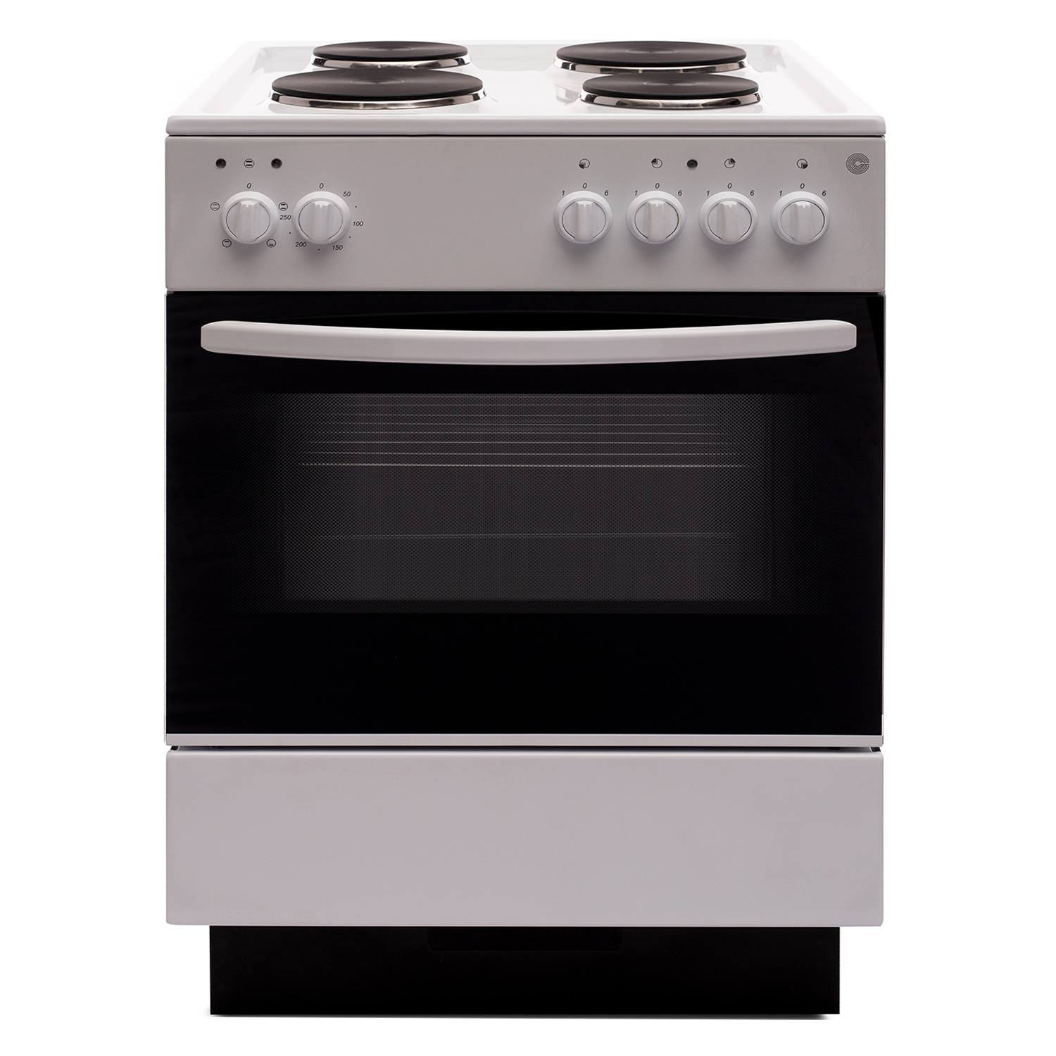 Изображение товара Электроплита Rika 6010W 60x85 см белая с духовкой и четырьмя конфорками