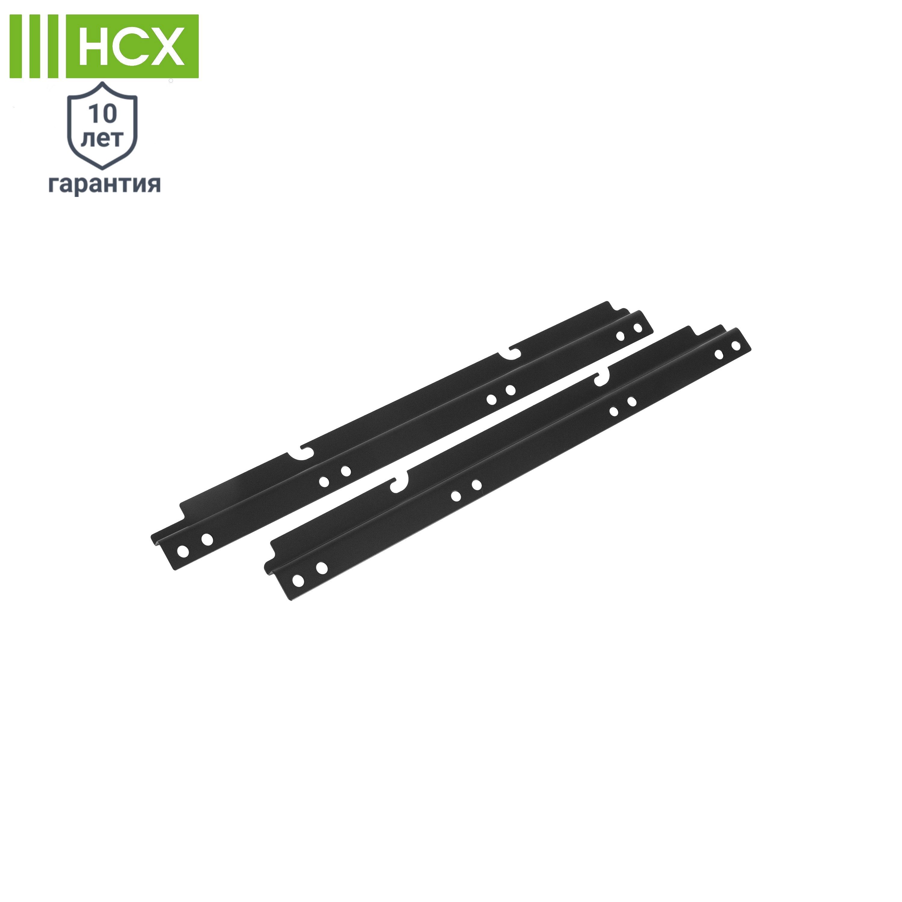 Изображение товара Боковое крепление универсальное из стали черного цвета 2 шт для шкафов и ниш