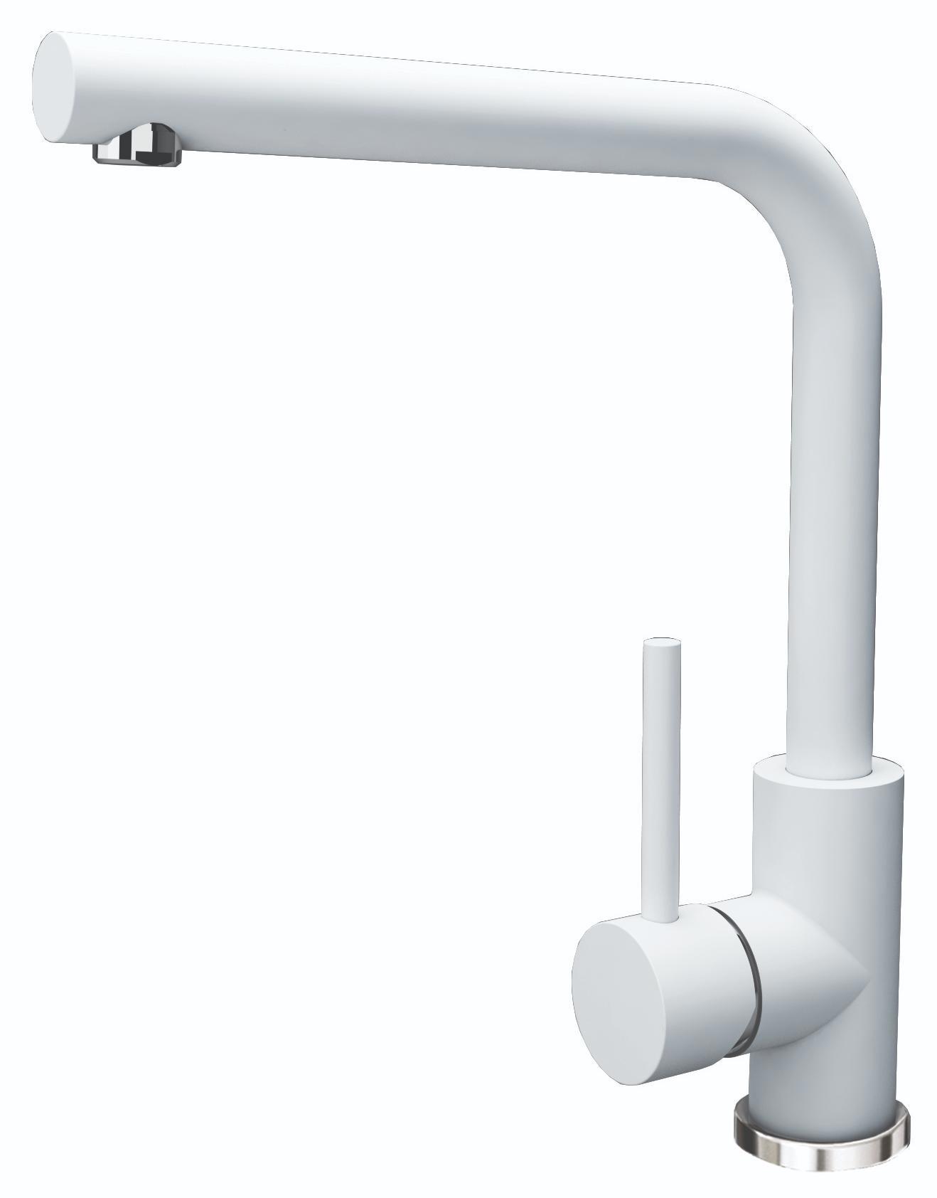 Изображение товара Смеситель для кухни однорычажный Florentina Дельта 27.5 см белый