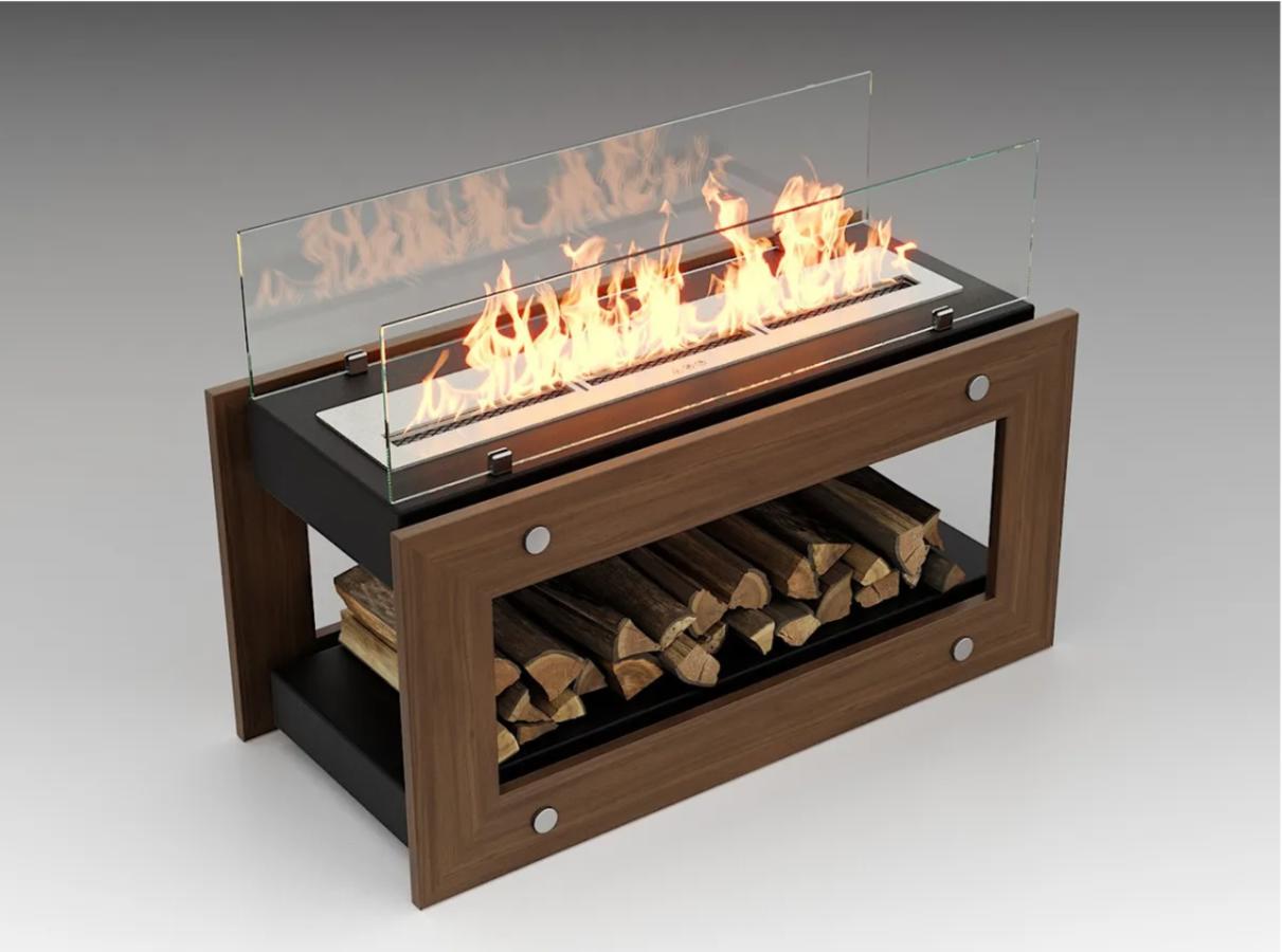 Изображение товара Биокамин напольный Lux Fire Радость из стекла и топливного блока, Россия