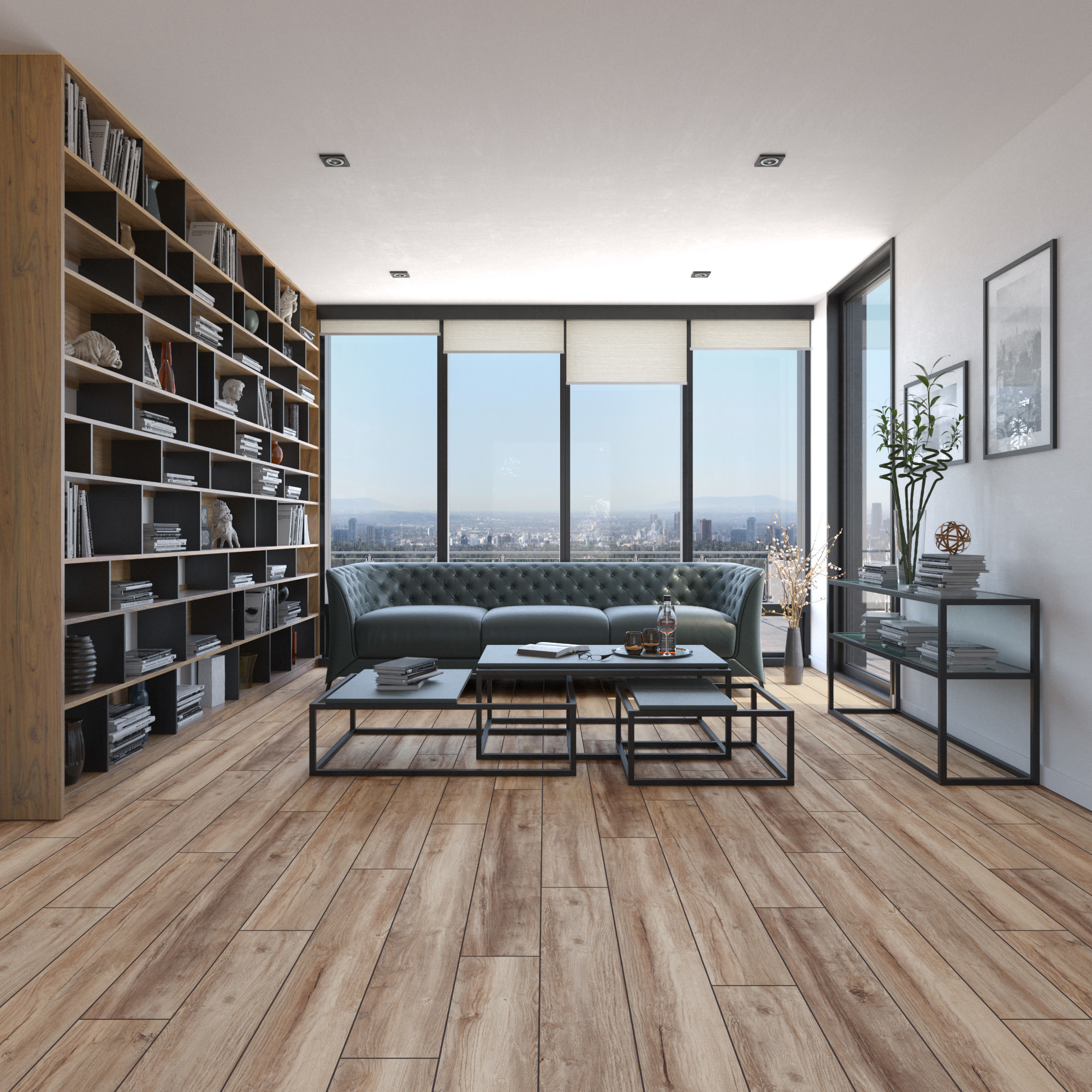 Изображение товара Ламинат Дуб Пиренеи 32 класс 8 мм с фаской 2.131 м² для жилых и коммерческих помещений