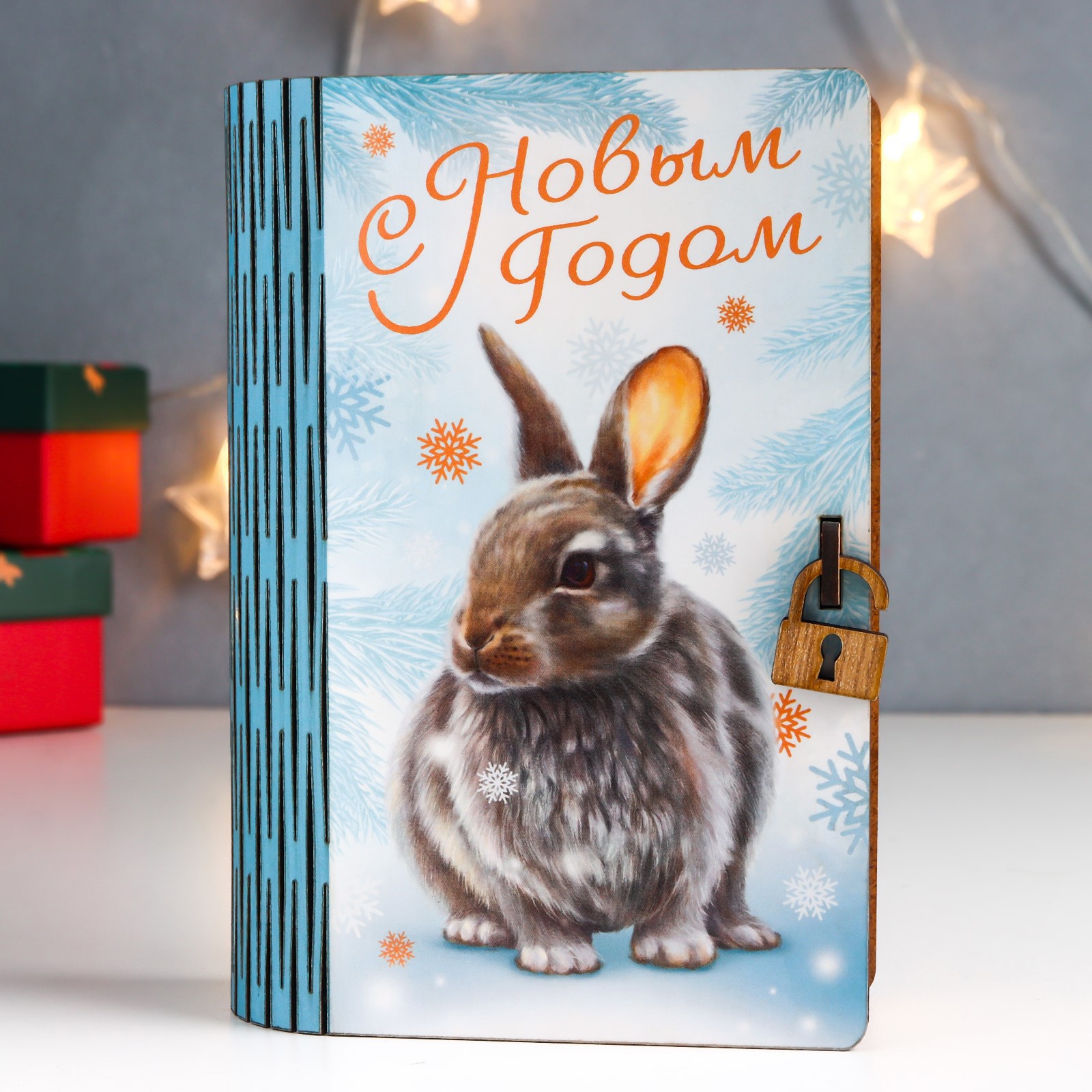 Изображение товара Копилка "Кролик. Снежный" 17.5x12x5.5 см