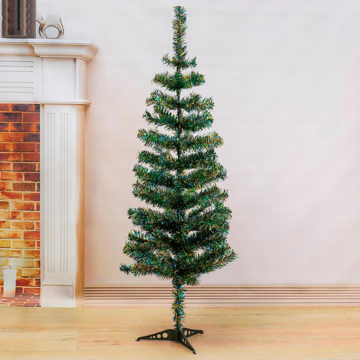 Изображение товара Искусственная елка Зимнее волшебство 120 см, отгибающиеся ветви, пластик и фольга