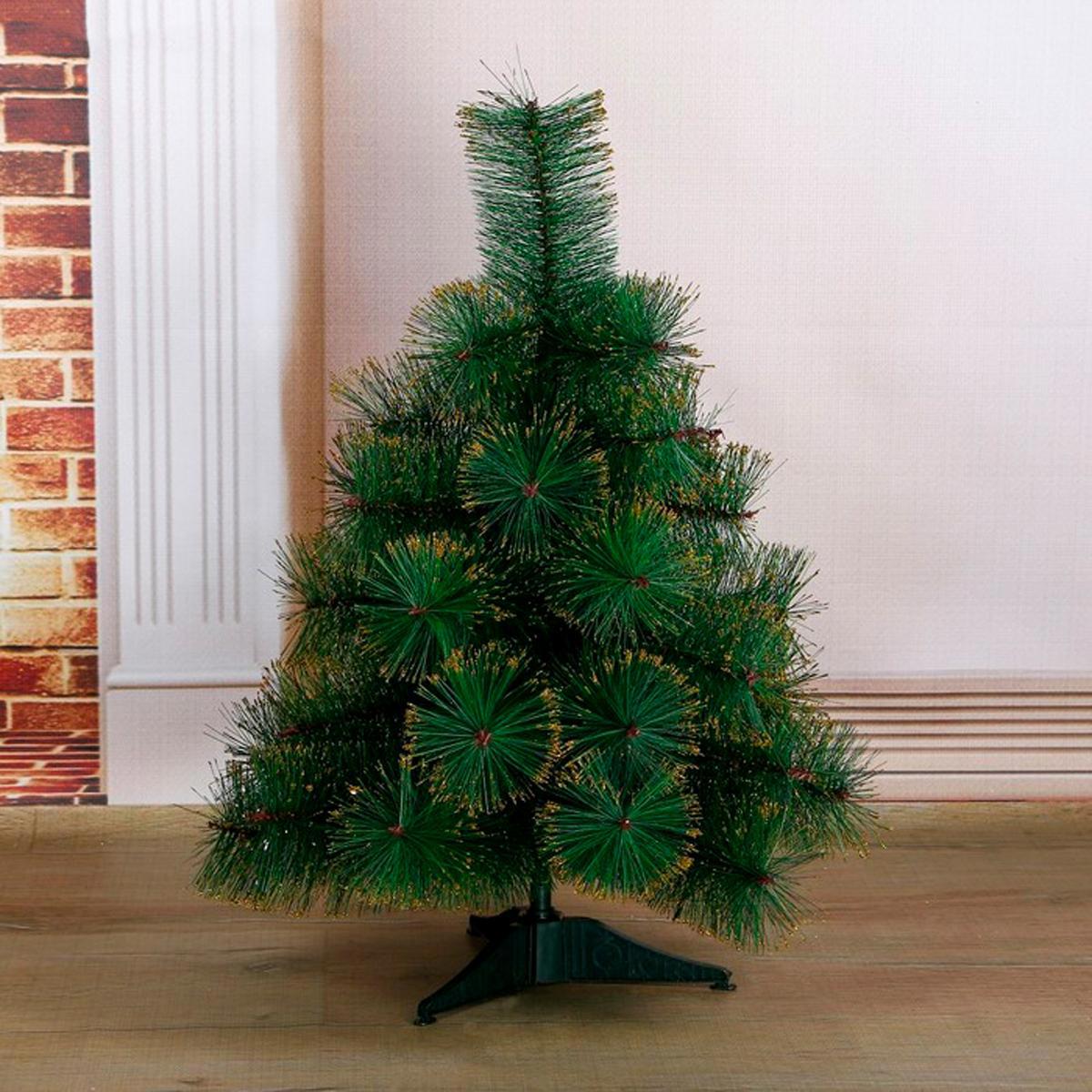 Изображение товара Ель новогодняя искусственная 60 см Зимнее волшебство с пышными ветками и устойчивой подставкой