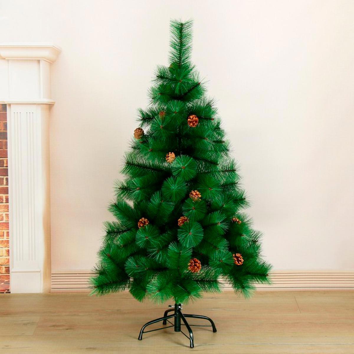 Изображение товара Ель новогодняя искусственная 120 см Зимнее волшебство с отгибающимися ветками