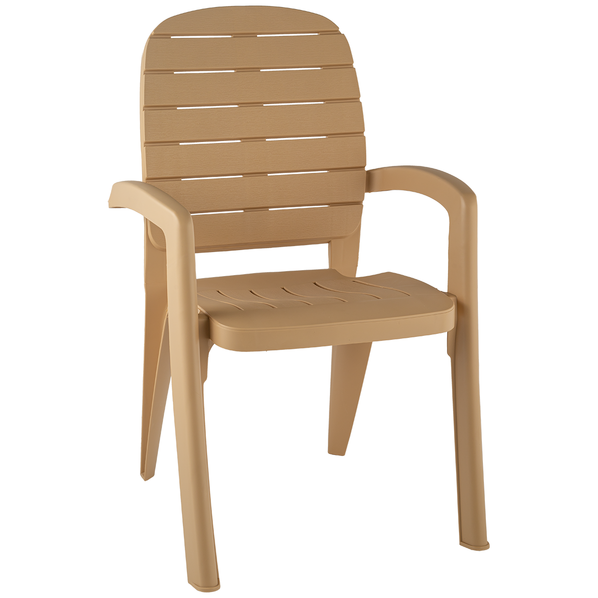 Изображение товара Кресло садовое Элластик-пласт Прованс 58x58x91.5 см бежевое пластик