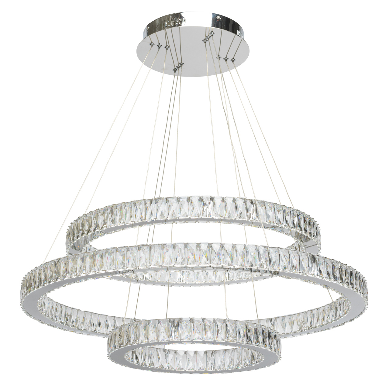 Изображение товара Люстра потолочная светодиодная MW 498012003 39 м² хром гламур неоклассика