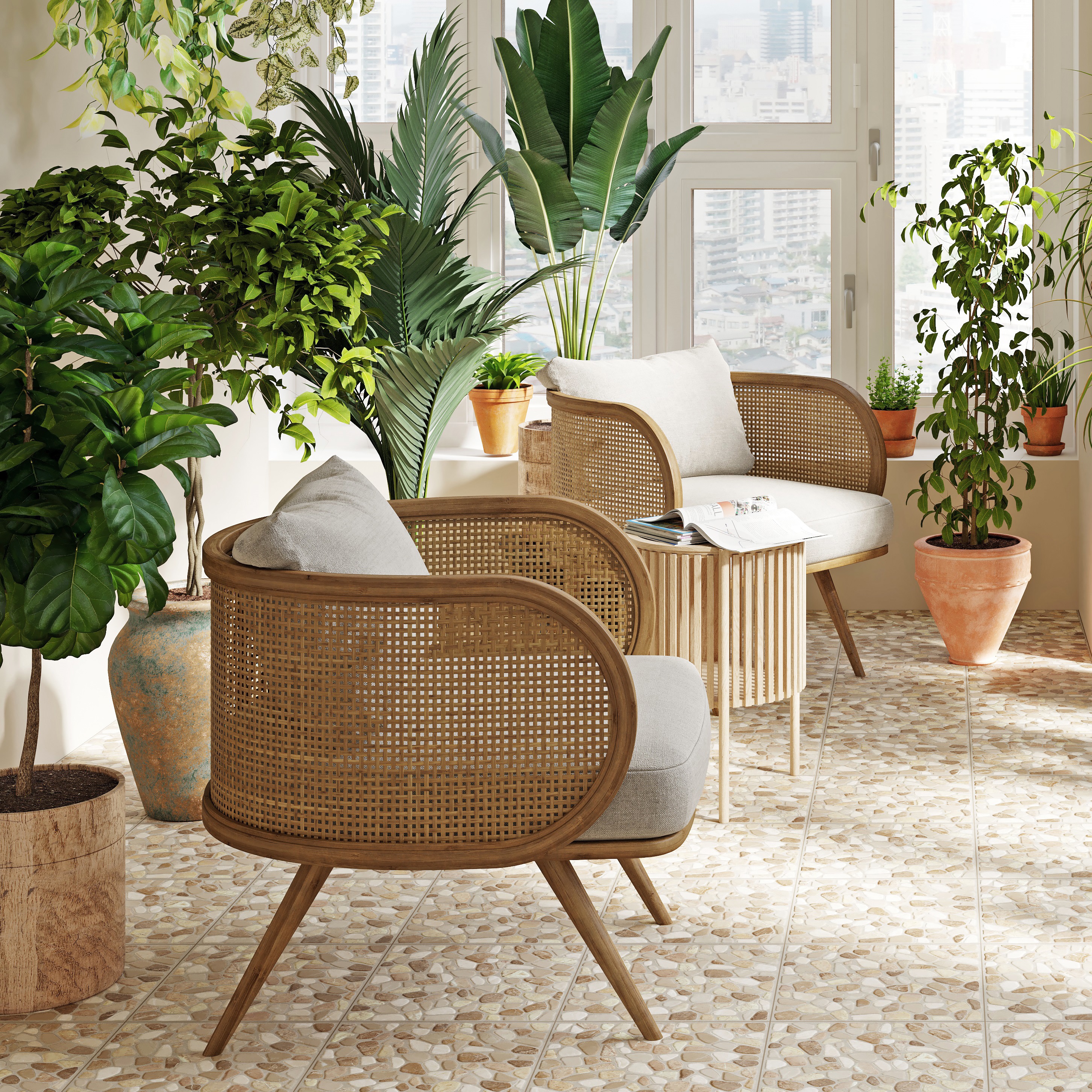 Изображение товара Глазурованный керамогранит Cersanit Capri A16364 29.8x29.8 см бежевый