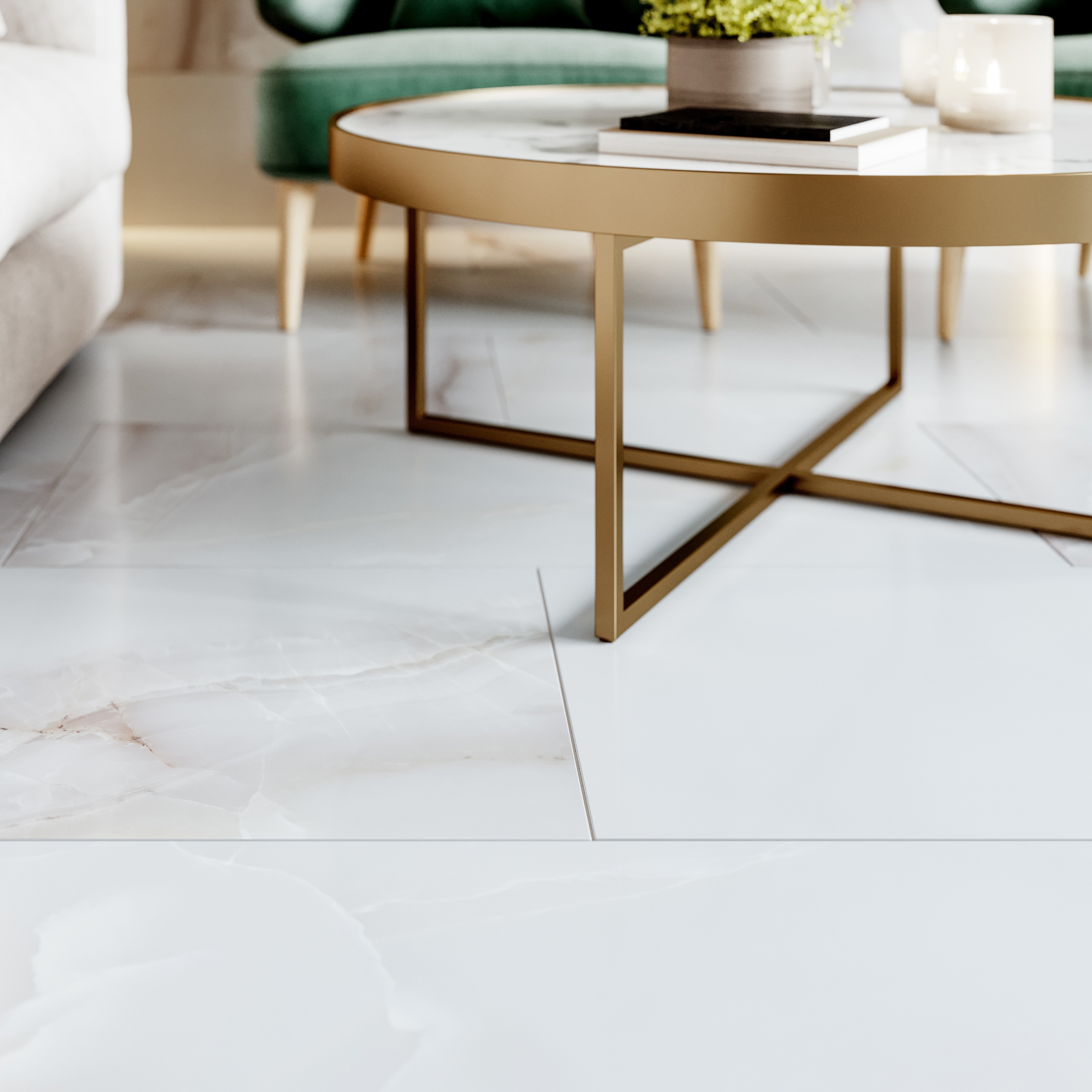 Изображение товара Глазурованный керамогранит Cersanit Aura 2 сорт 44.8x89.8 см 1.206 м² матовый цвет светло-серый