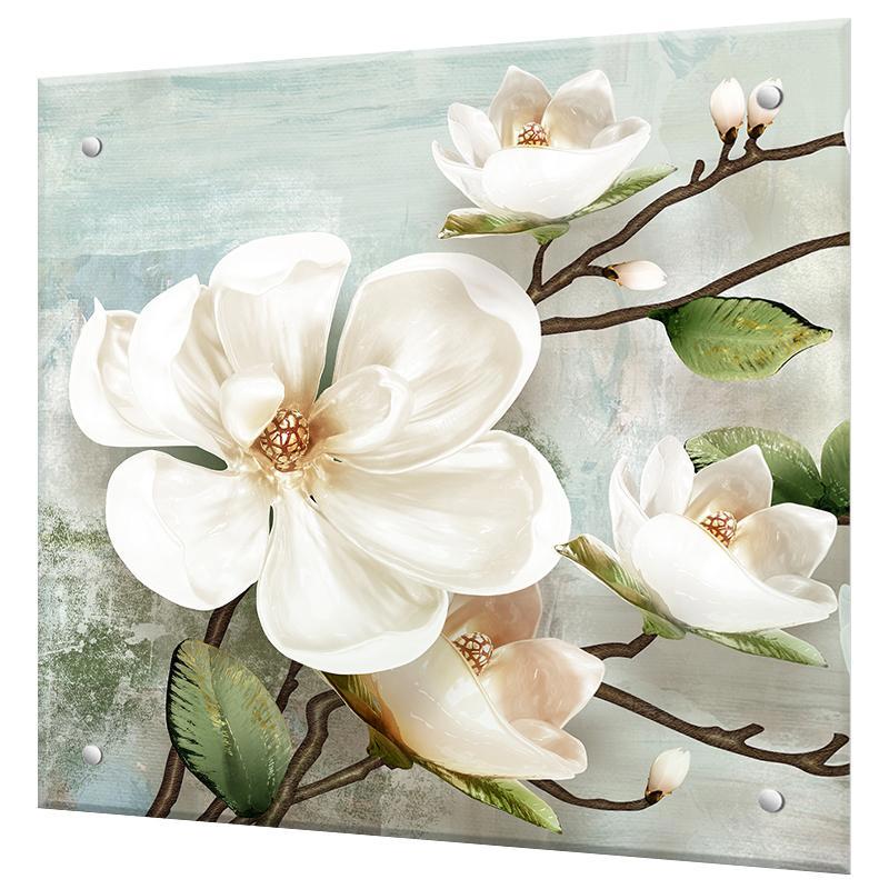 Изображение товара Защитный экран Borntoprint Цветок 60x55x0.4 см закаленное стекло для кухни