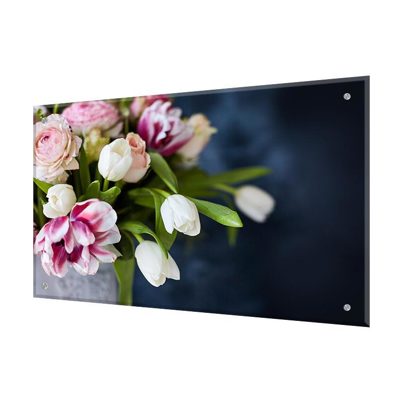 Изображение товара Стеновая панель Borntoprint Букет new 60x90 см из закаленного стекла для кухни