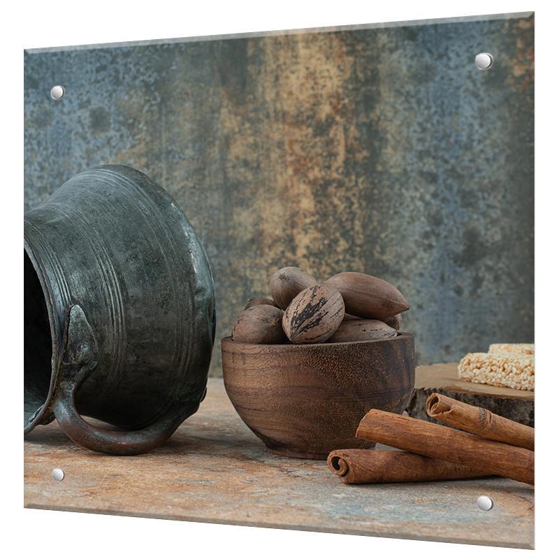 Изображение товара Защитный экран Borntoprint Восточная эстетика 60x60x0.4 см закаленное стекло цвет прозрачный