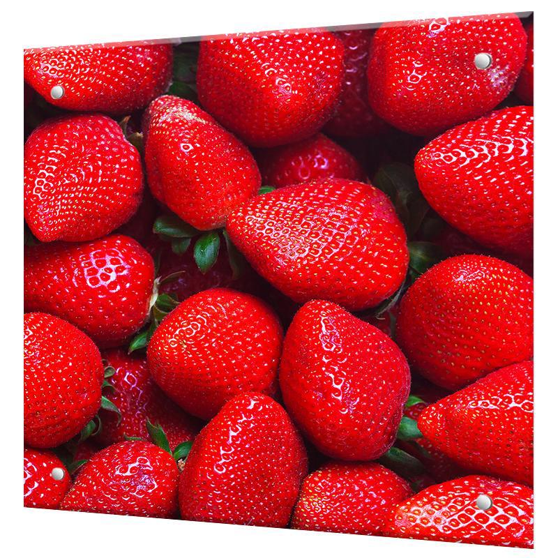 Изображение товара Защитный экран Borntoprint Клубничка 50x60x0.4 см закаленное стекло цвет прозрачный