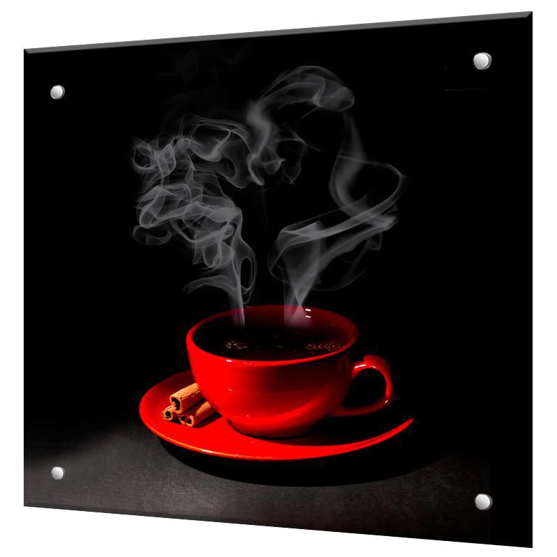Изображение товара Защитный экран Borntoprint Красная чашка 60x60x0.4 см закаленное стекло цвет прозрачный