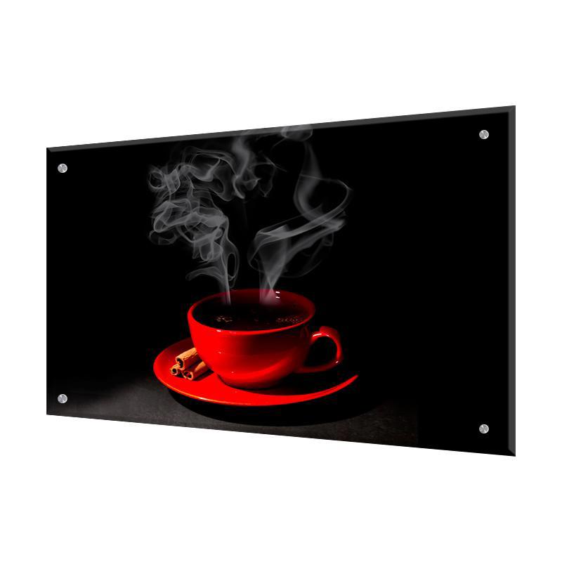 Изображение товара Защитный экран Borntoprint из закаленного стекла Красная чашка 60x90 см