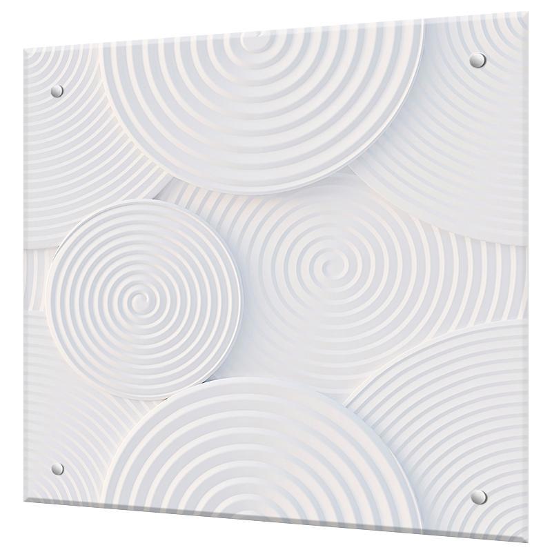 Изображение товара Защитный экран Borntoprint Круги 60x60x0.4 см закаленное стекло цвет прозрачный