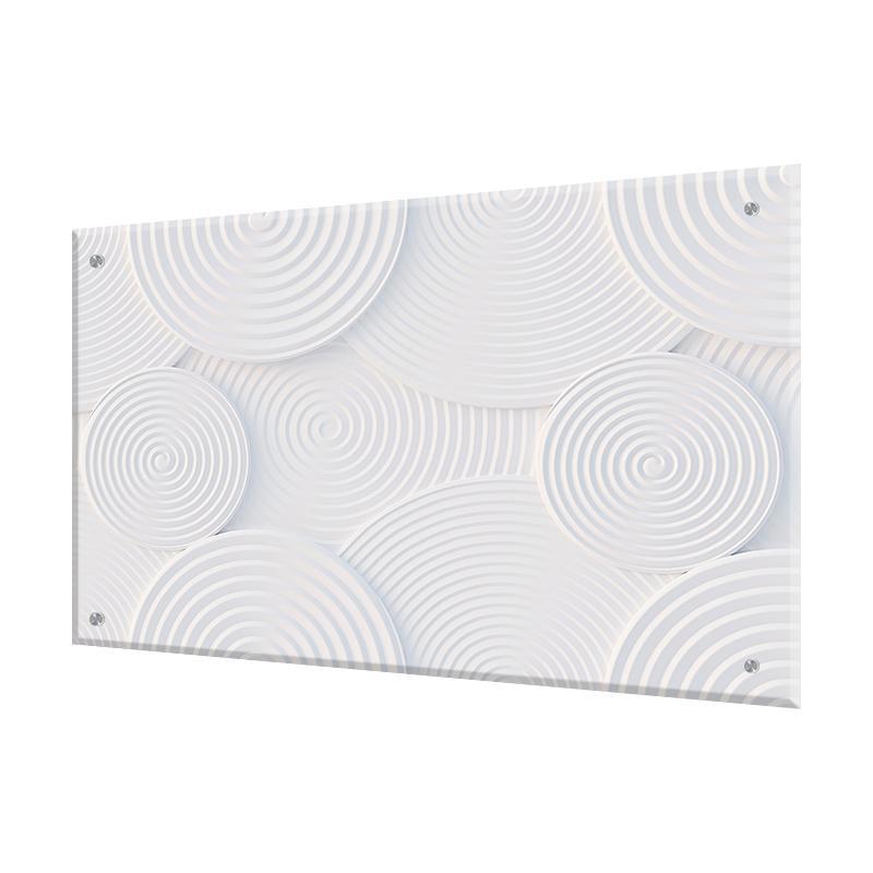 Изображение товара Стеновая панель Borntoprint Круги 60x90 см из закаленного стекла для кухни