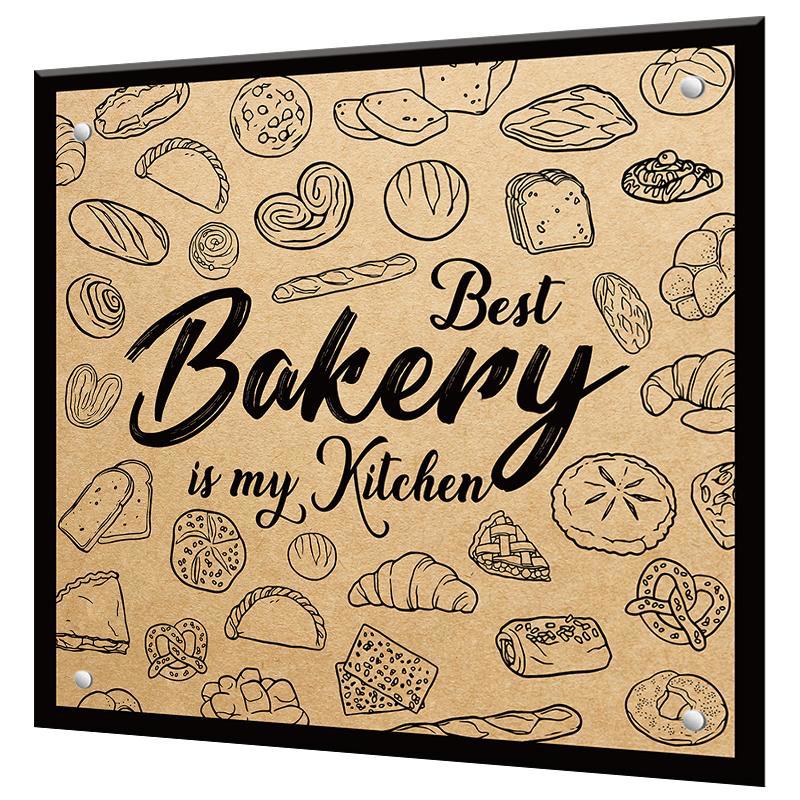 Изображение товара Защитный экран Borntoprint Лучшая пекарня - это моя кухня 50x50x0.4 см закаленное стекло цвет прозрачный