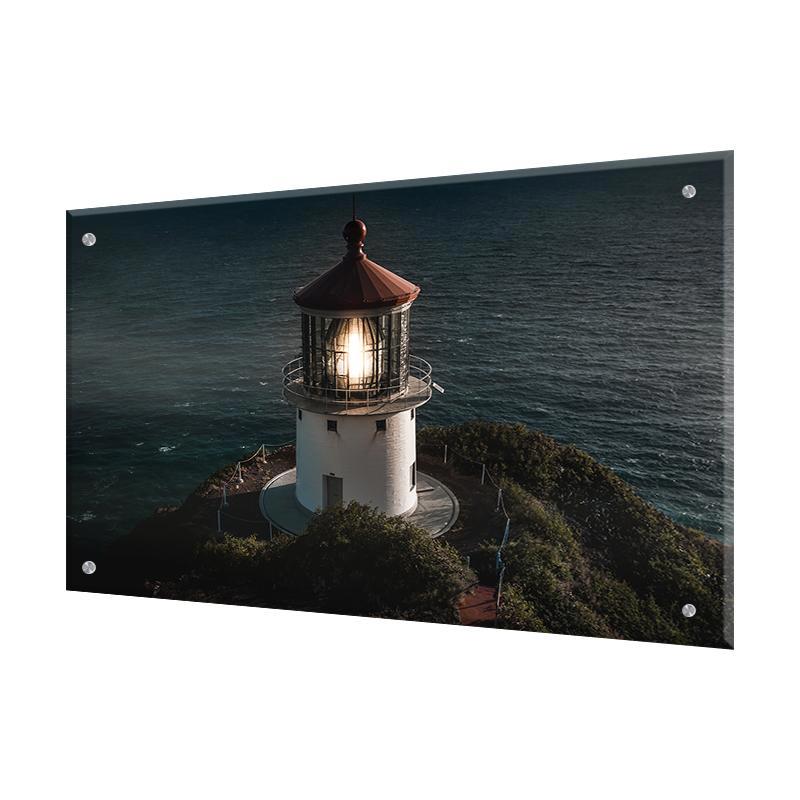 Изображение товара Стеновая панель Borntoprint Маяк из закаленного стекла 60x90 см стильное решение для кухни