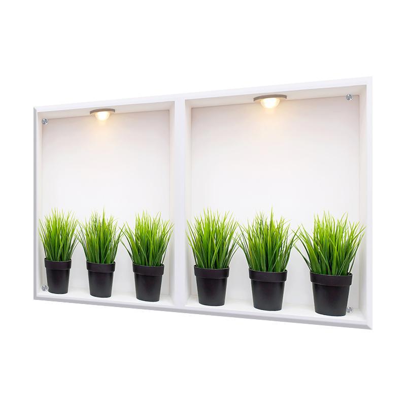 Изображение товара Защитный экран Borntoprint Зелень 60x90 см из закаленного стекла для кухни