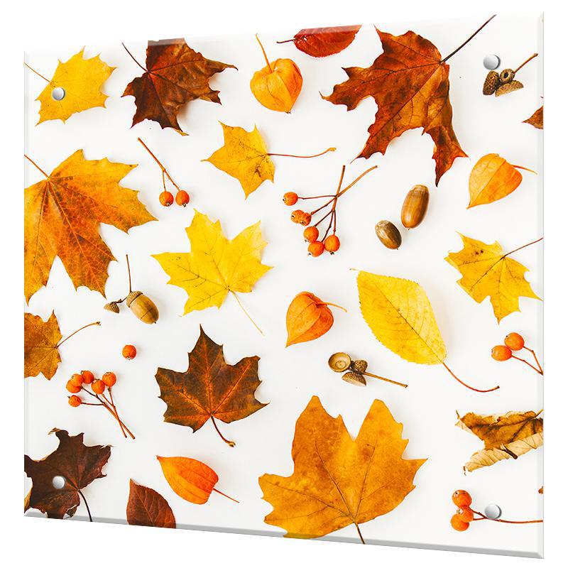 Изображение товара Защитный экран Borntoprint осень 50x50 см из закаленного стекла с фотопечатью