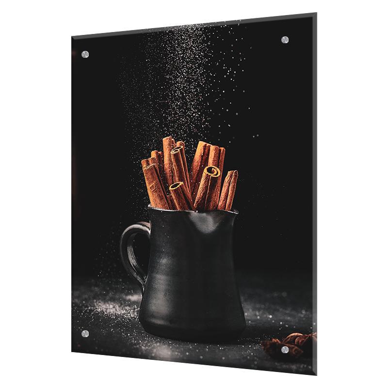 Изображение товара Защитный экран Borntoprint Палочки корицы 60x75x0.4 см закаленное стекло цвет прозрачный