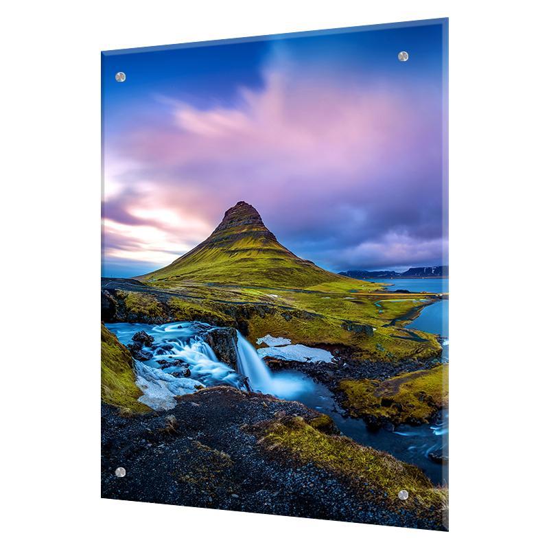 Изображение товара Защитный экран Borntoprint Горы Исландии 60x75x0.4 см закаленное стекло цвет прозрачный