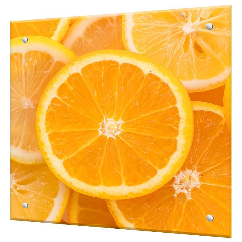 Изображение товара Защитный экран Borntoprint из закаленного стекла 55x60 см с фотопечатью дольки лимона