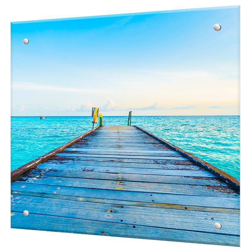 Изображение товара Защитный экран Borntoprint дорога_к_морю 60x50x0.4 см закаленное стекло цвет прозрачный