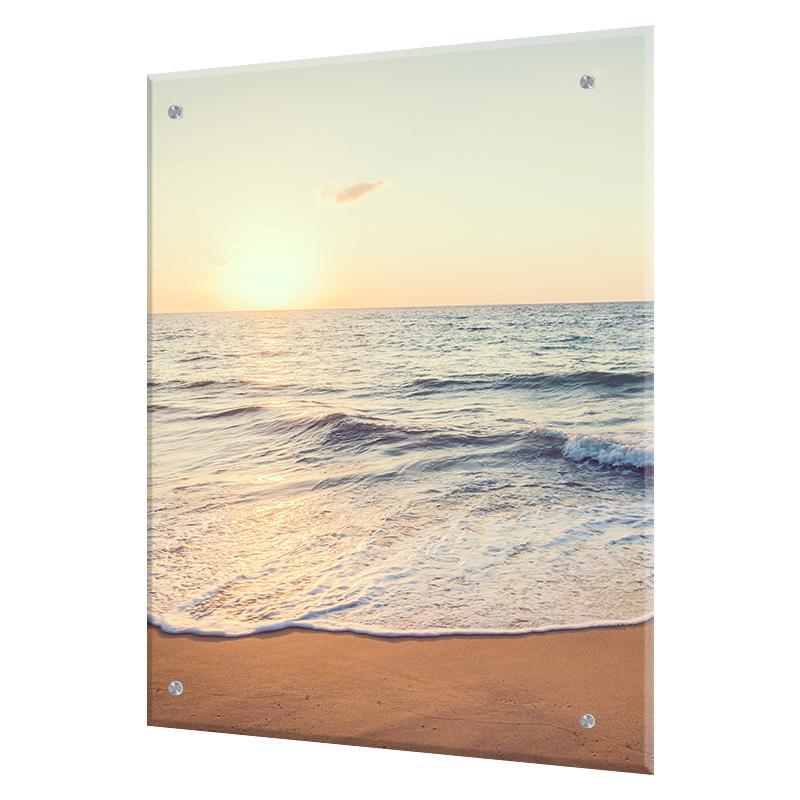Изображение товара Защитный экран Borntoprint Рассвет на море из закаленного стекла 60x75 см