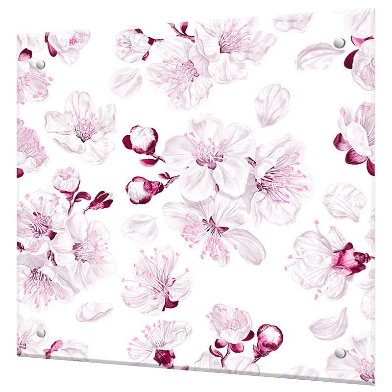 Изображение товара Защитный экран Borntoprint Цветы вишни 60x55x0.4 см закаленное стекло цвет прозрачный