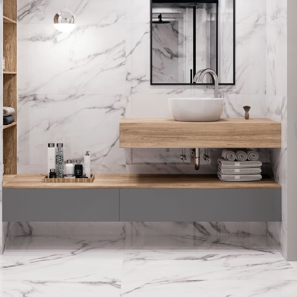 Изображение товара Керамогранит Incolor Mistery белый 60x120 см полированный для пола и стен