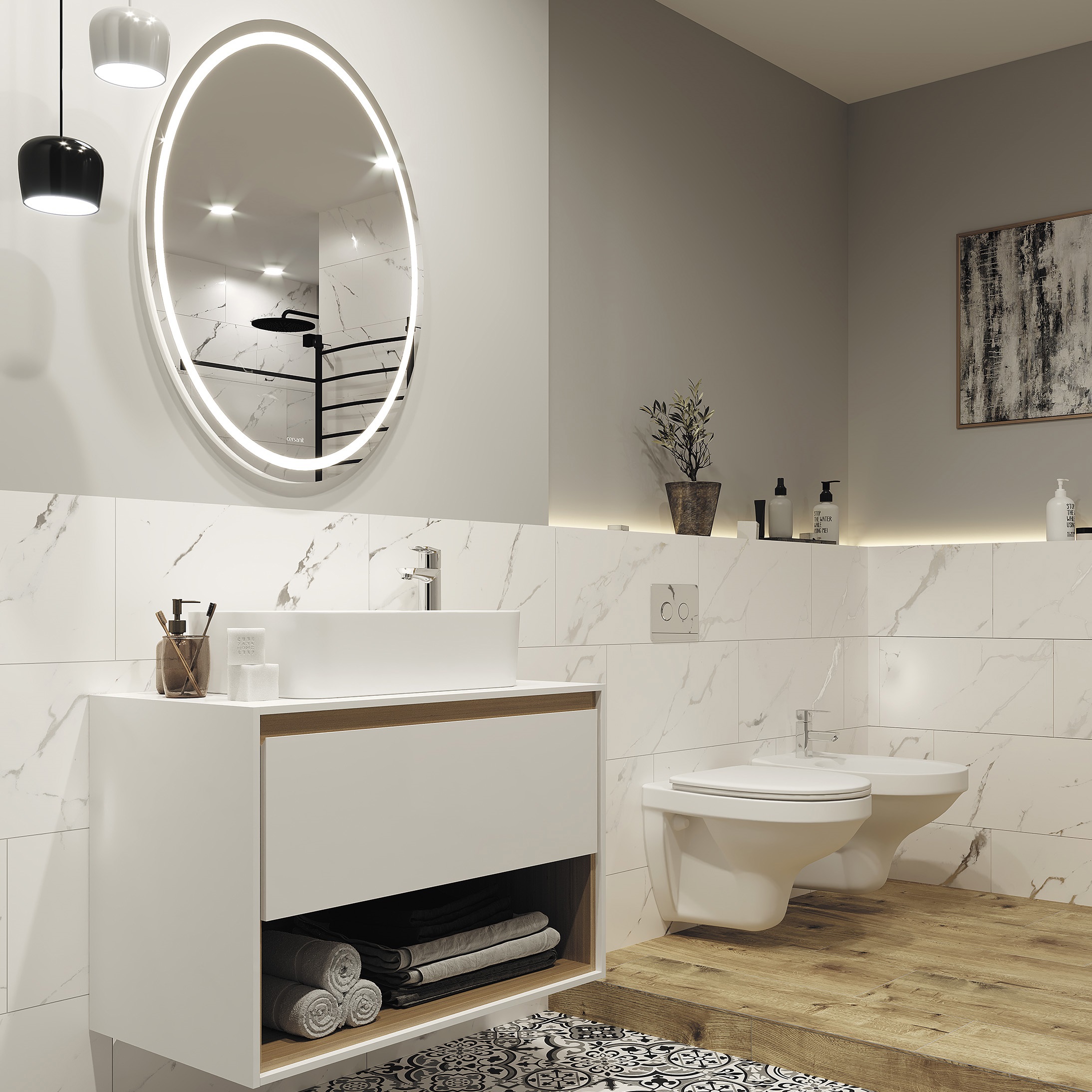 Изображение товара Керамогранит Steel 29.7x59.8 см, 1.77 м2, цвет белый