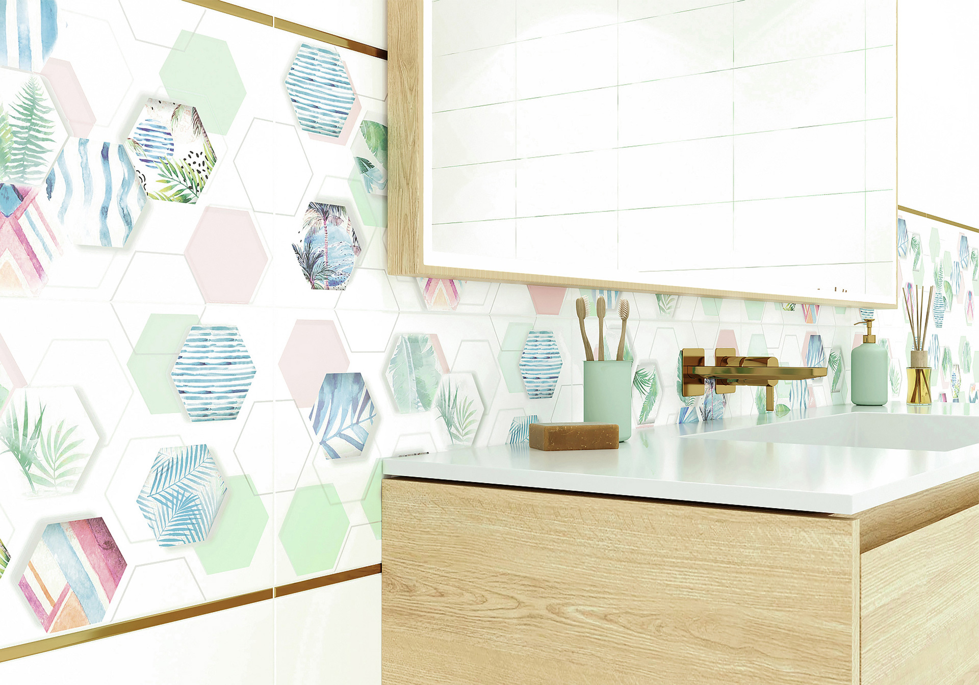 Изображение товара Плитка new trend WT9CAY00 249x500мм 1.25 м² цвет белый матовый, цена за упаковку