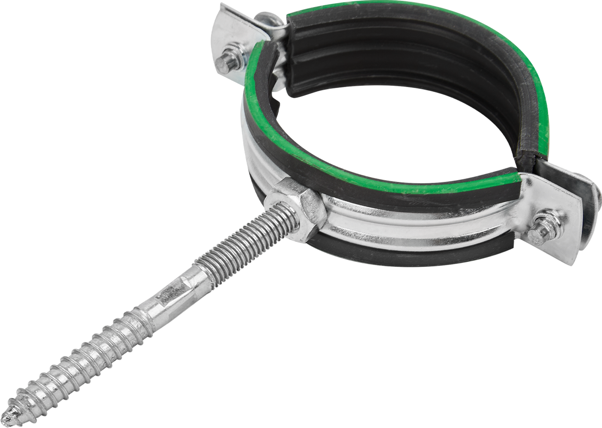 Хомут для труб Mayer 2" ø60-65 мм со шпилькой 8x70 и дюбелем гайка M8