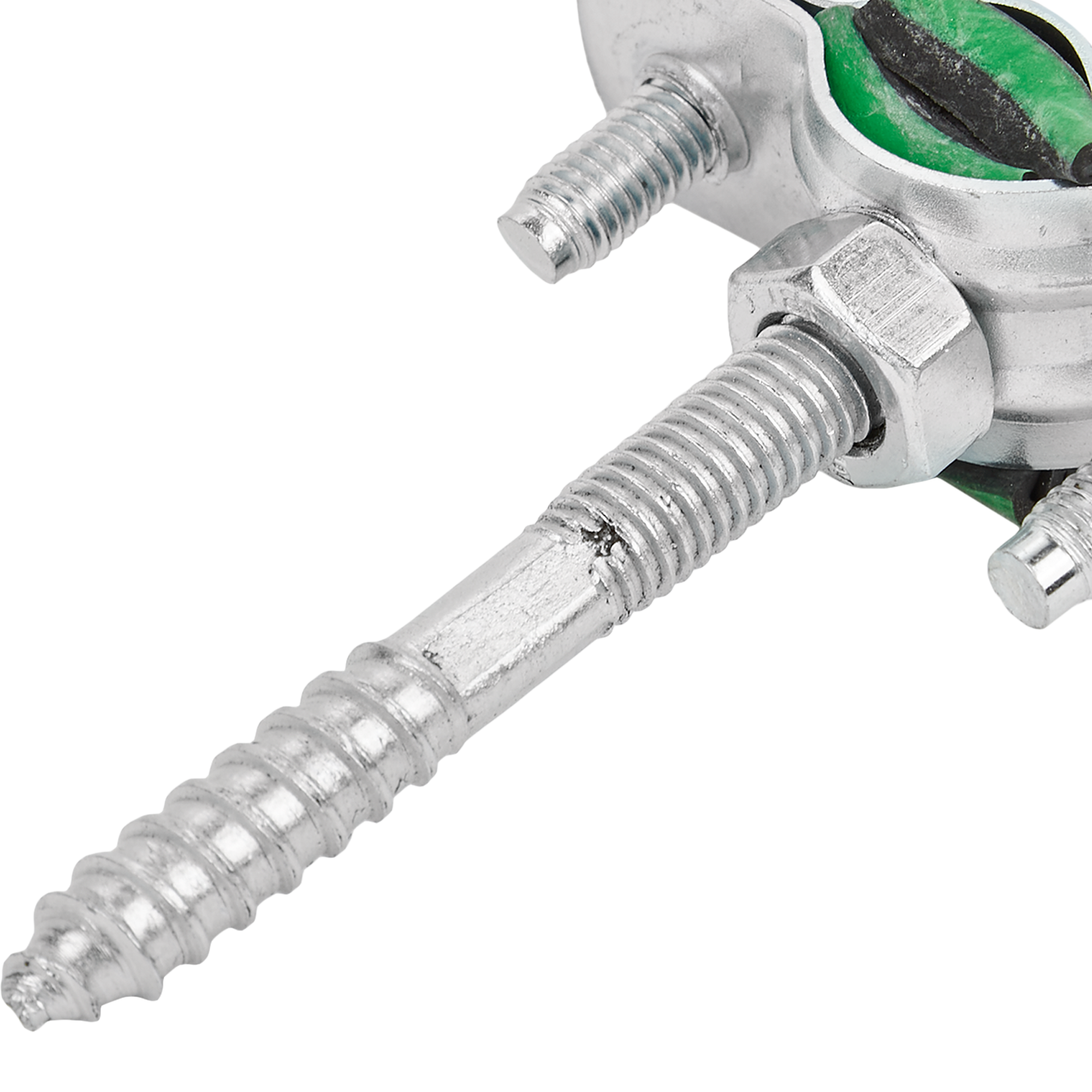 Хомут для труб Mayer 1/4" ø11-15 мм со шпилькой 8x60 и дюбелем гайка M8 - 1