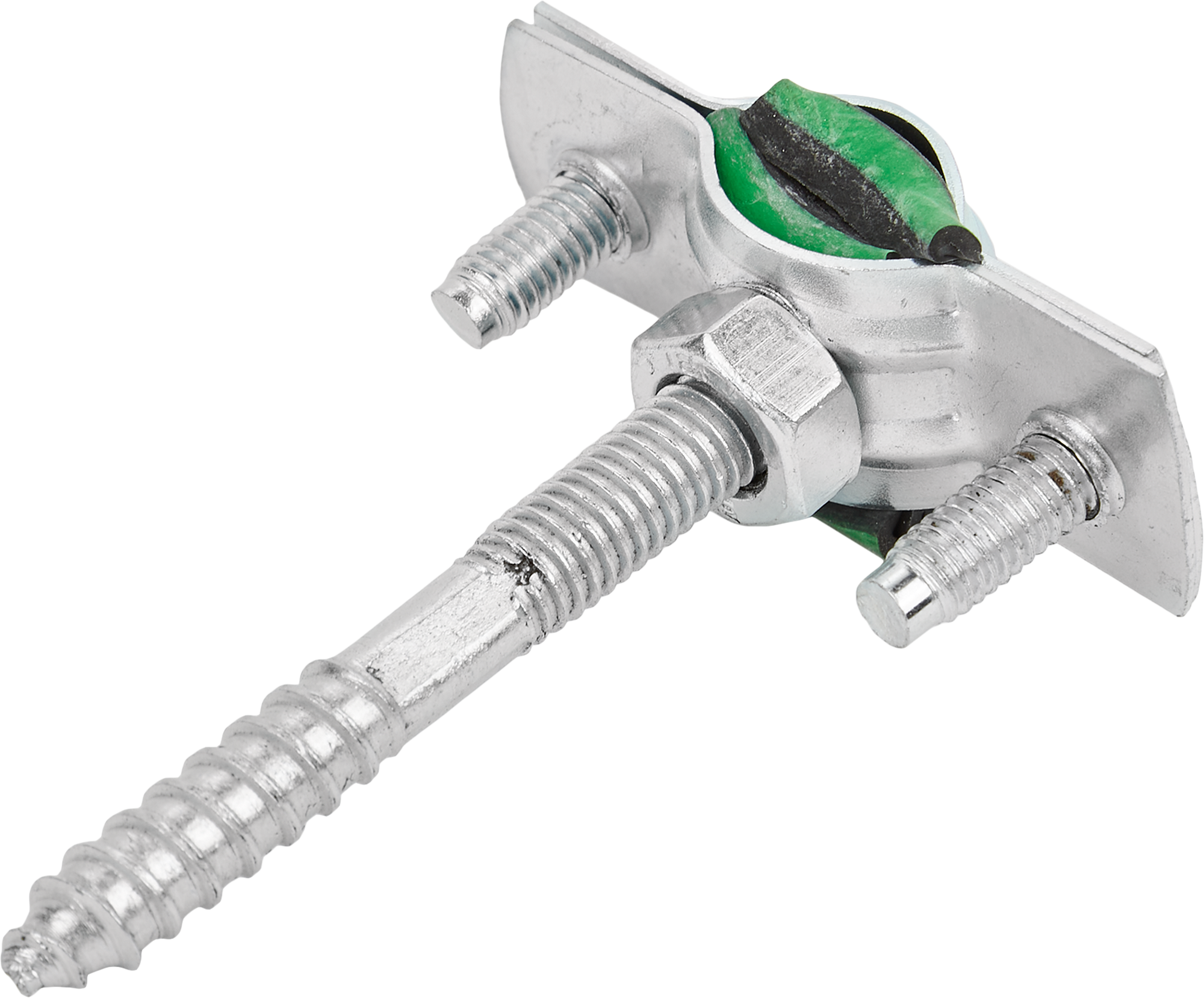 Хомут для труб Mayer 1/4" ø11-15 мм со шпилькой 8x60 и дюбелем гайка M8