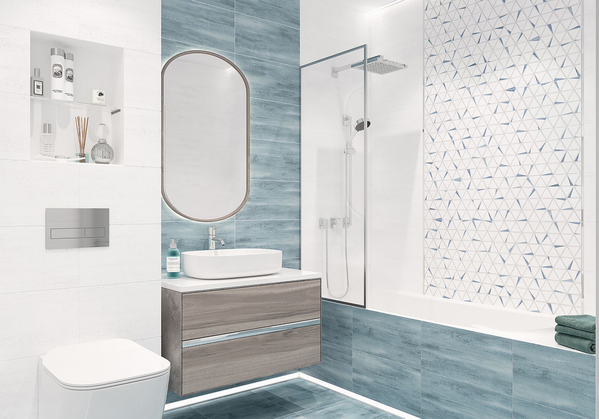 Изображение товара Керамогранит New Trend GP6DAX23 41x41 см синего цвета для стен и пола