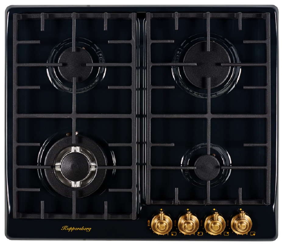 Изображение товара Газовая варочная панель Kuppersberg FV6TGRZ ANT 58 см 4 конфорки цвет бронза