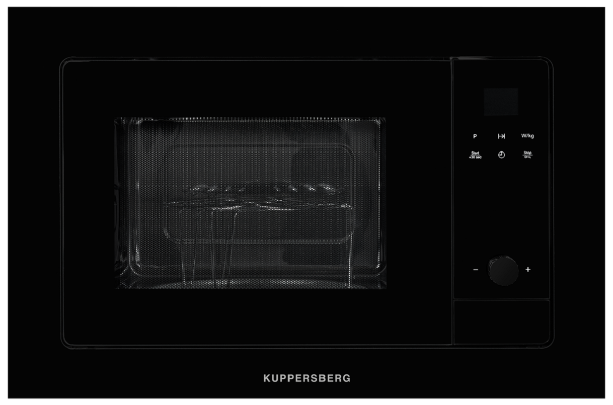 Изображение товара Микроволновая печь Kuppersberg HMW 655 B встроенная черная 18 л 1200 Вт гриль
