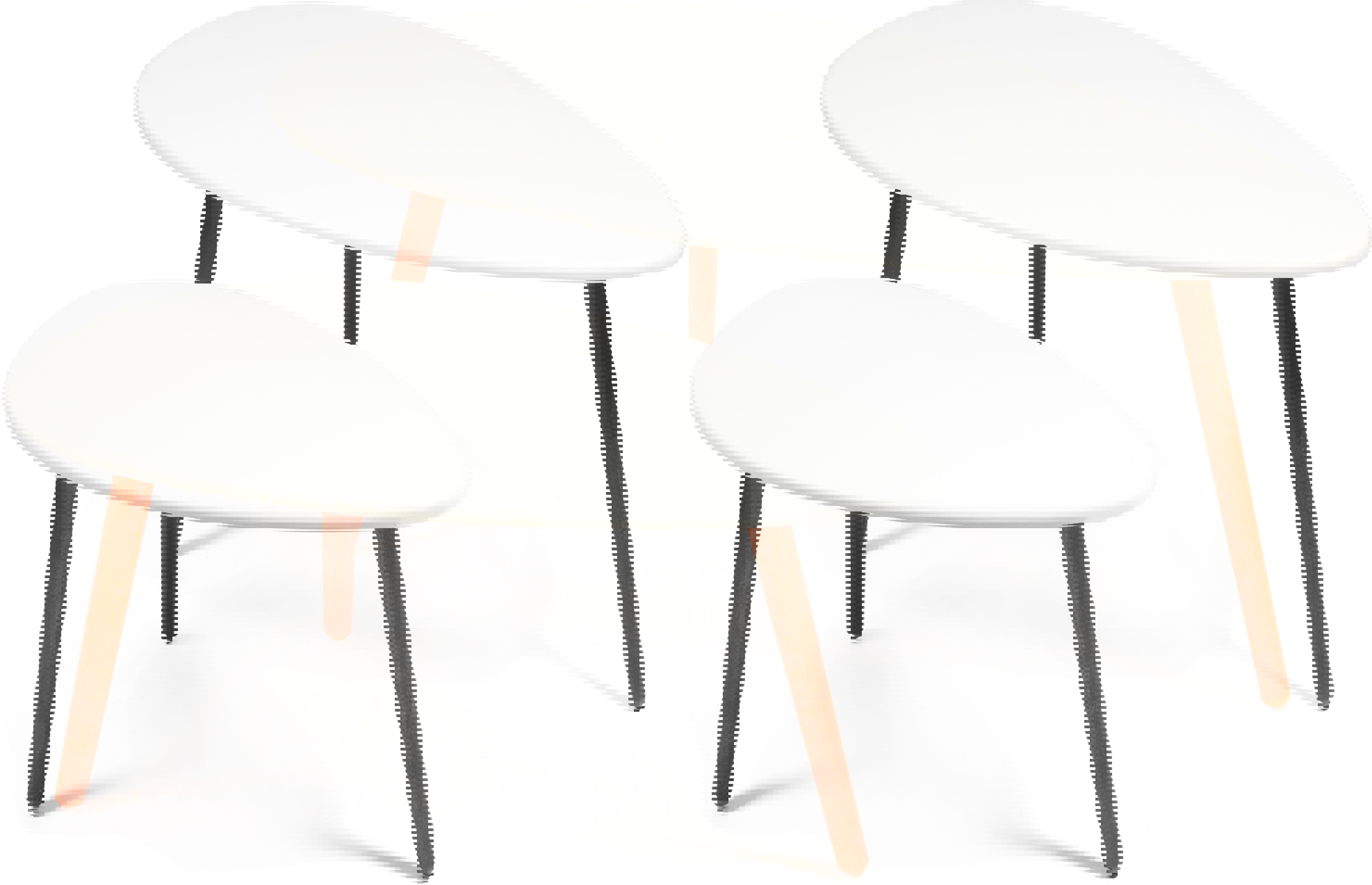 Изображение товара Журнальный столик треугольный Калифорния мебель 120x70 см белый