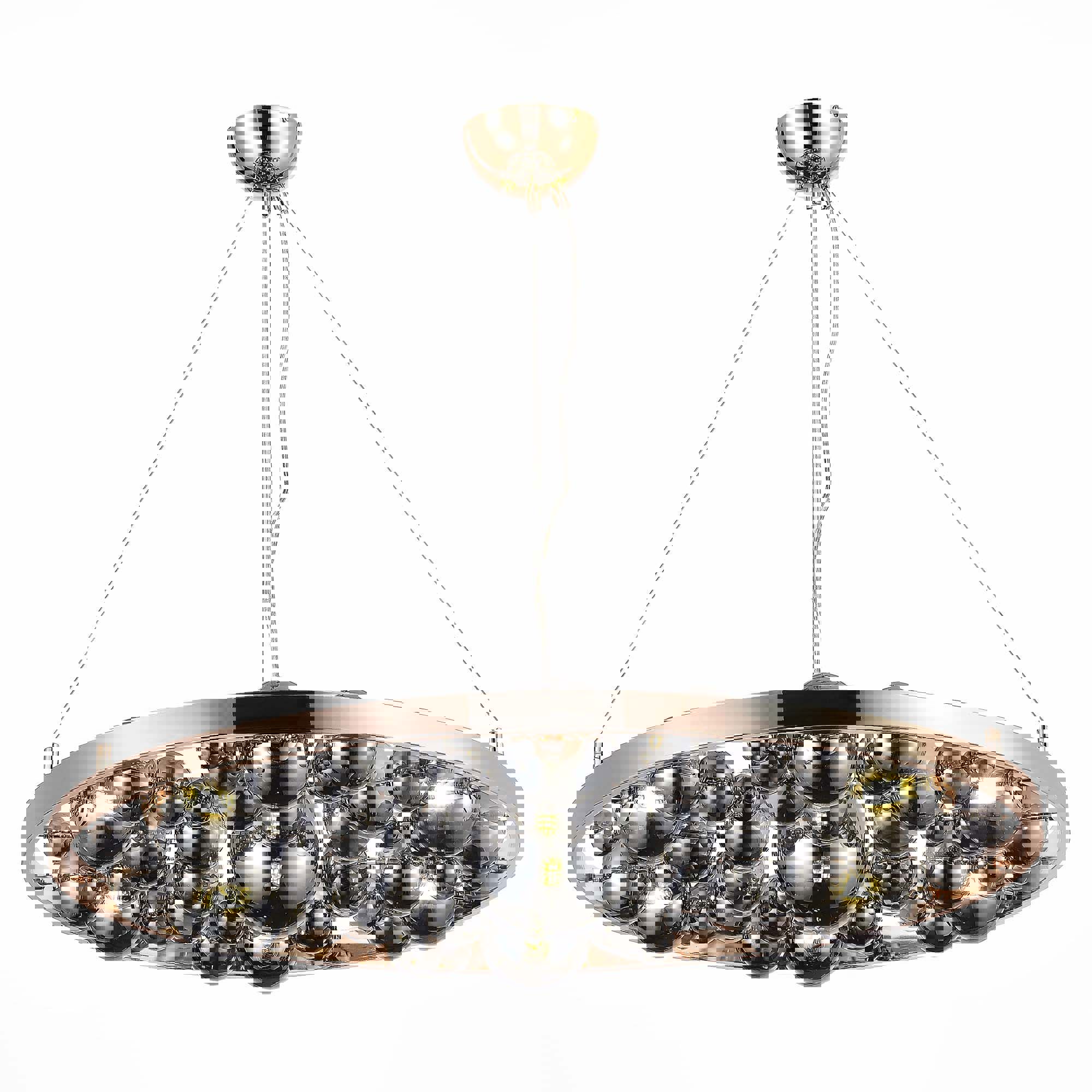 Изображение товара Люстра подвесная светодиодная ST LUCE SL1510.203.07 14 м² французское золото дымчатый дизайн