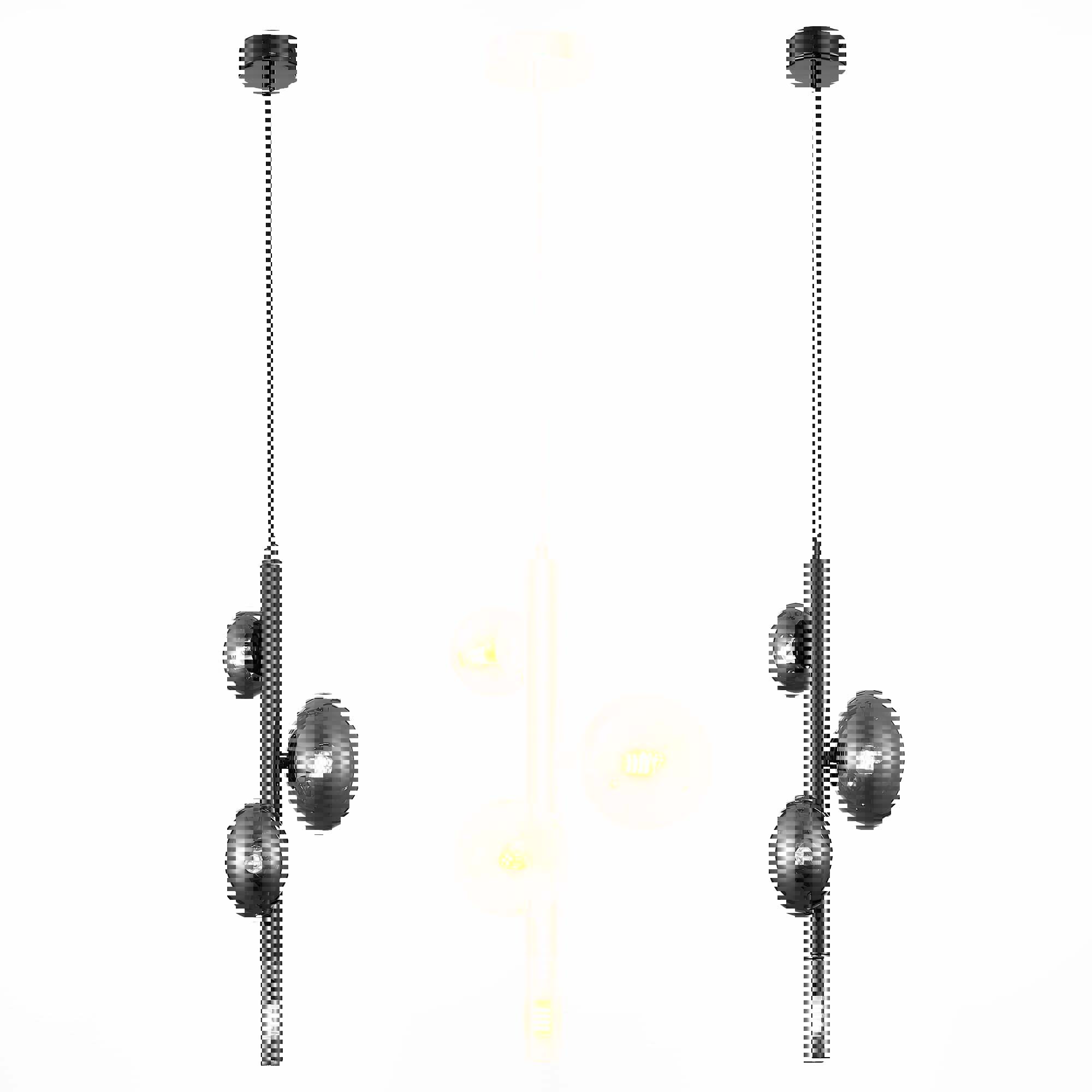 Изображение товара Подвесная светодиодная люстра ST LUCE SL1509.403.04 8 м² черный современный стиль